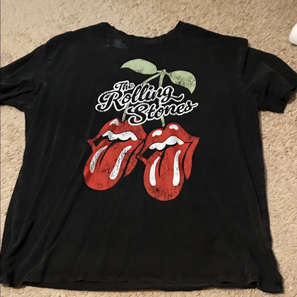 The Rolling Stones Black Cotton Tee